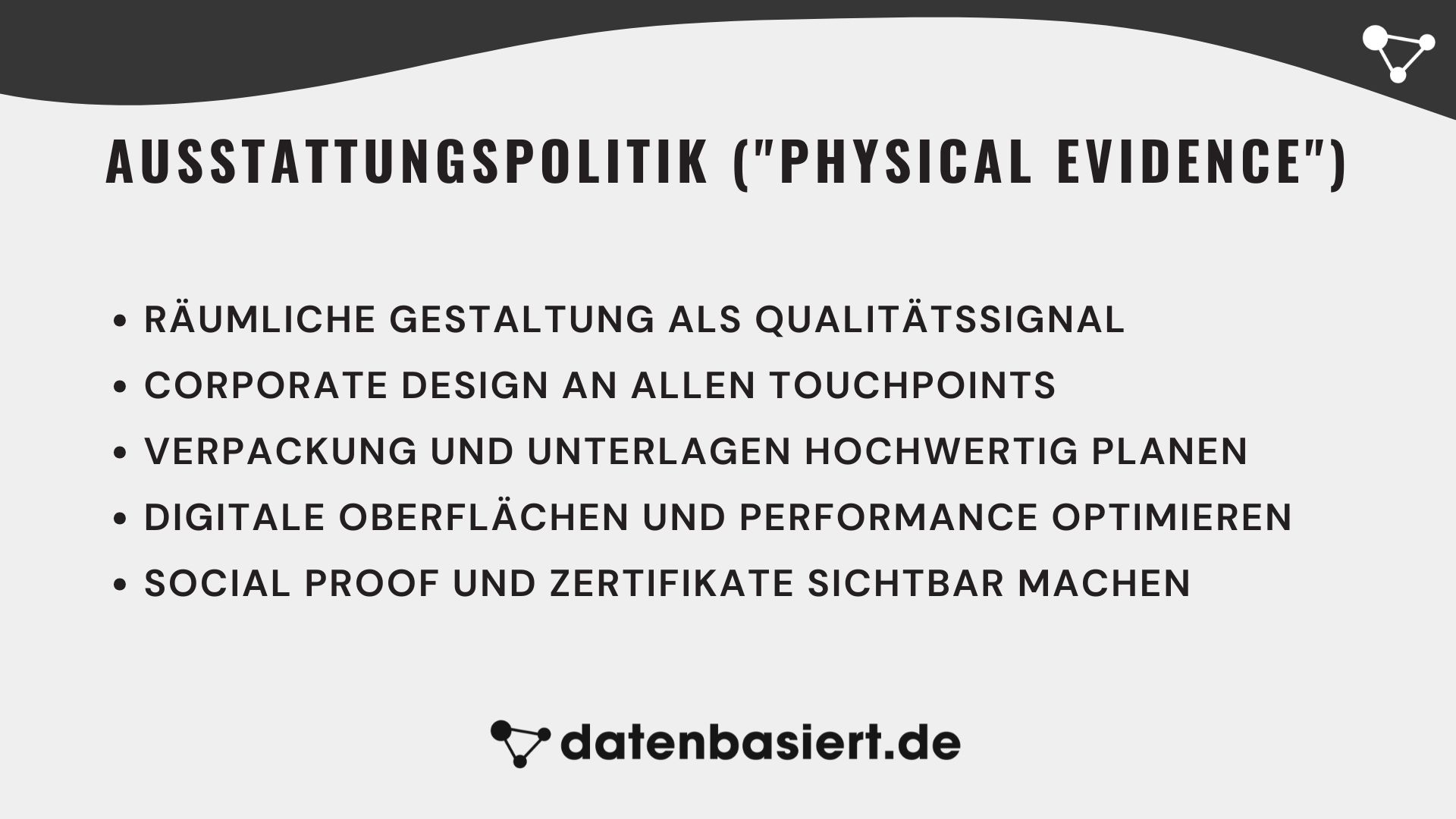 Marketinginstrumente Ausstattungspolitik (Physical Evidence)