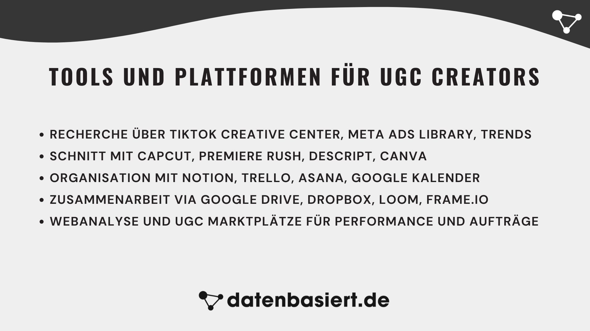 Tools und Plattformen für UGC Creators