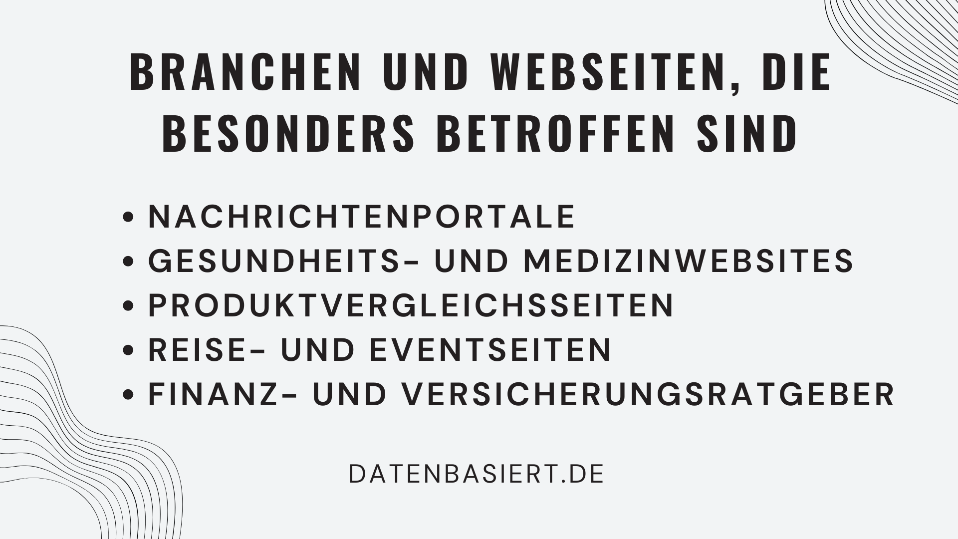 Branchen und Webseiten, die besonders betroffen sind
➔ Newsportale, Gesundheitsseiten und Vergleichsseiten verlieren am stärksten an Sichtbarkeit.