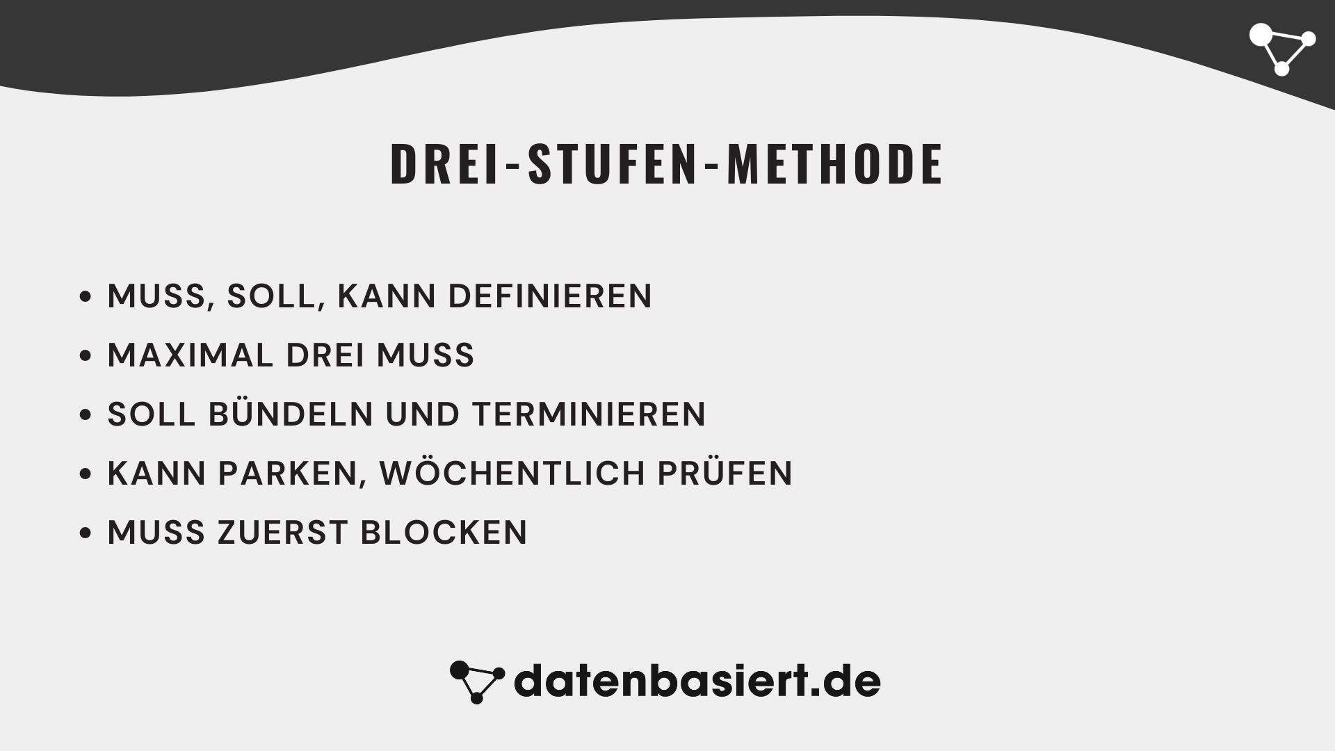 datenbasiert.de Drei-Stufen-Methode
