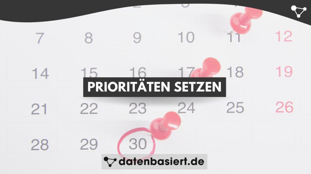 datenbasiert.de Prioritäten setzen: 15 starke Methoden mit Beispielen