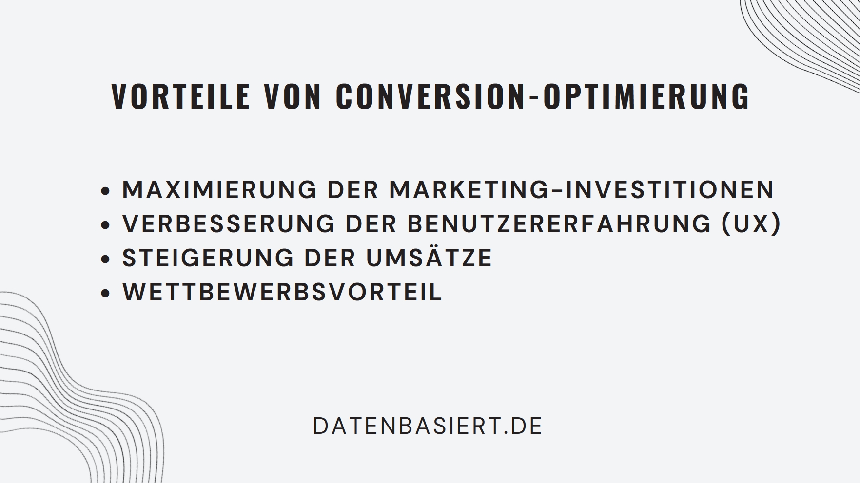 Vorteile von Conversion-Optimierungen