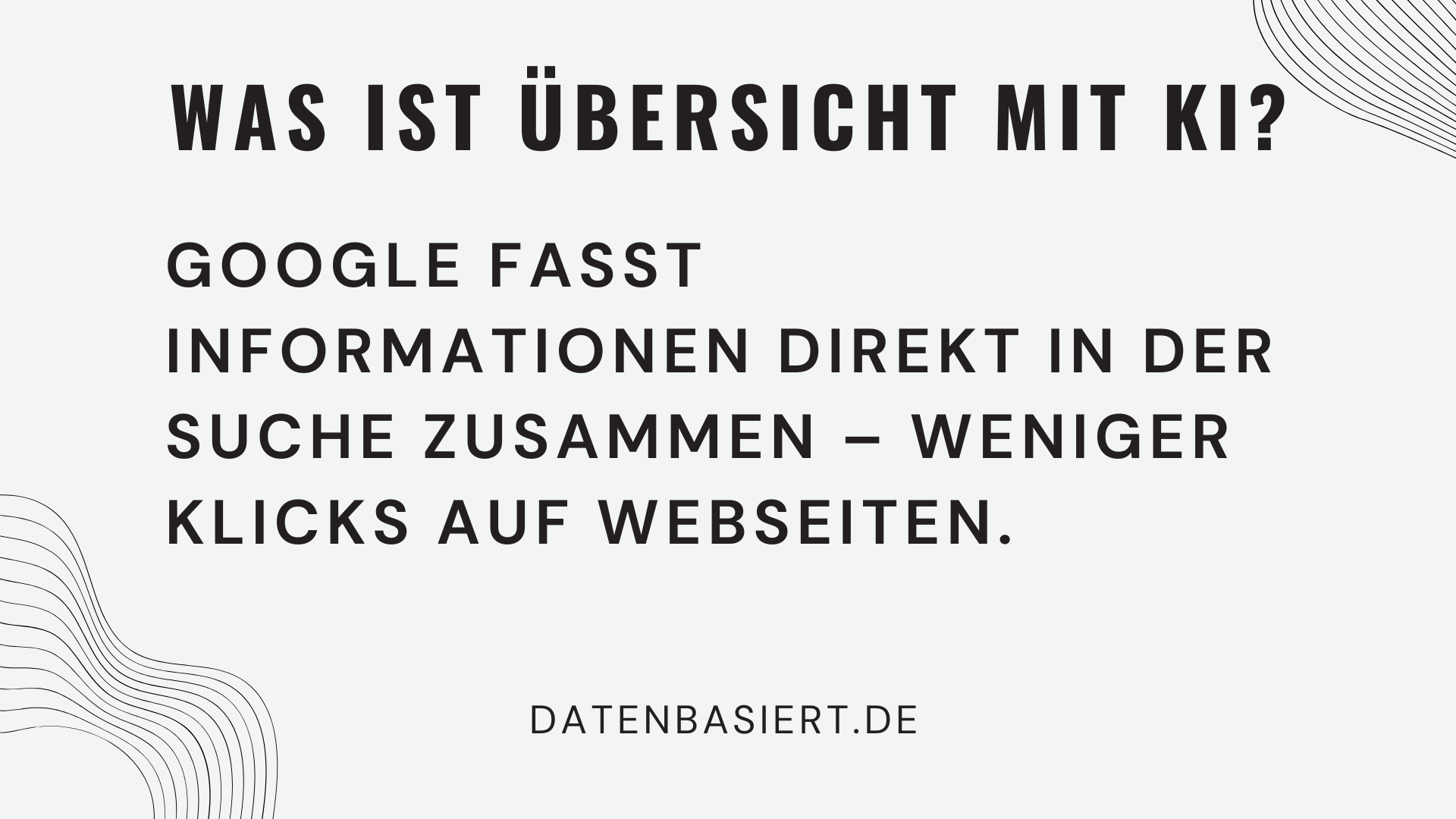 Was ist „Übersicht mit KI“? Einführung und Hintergrund