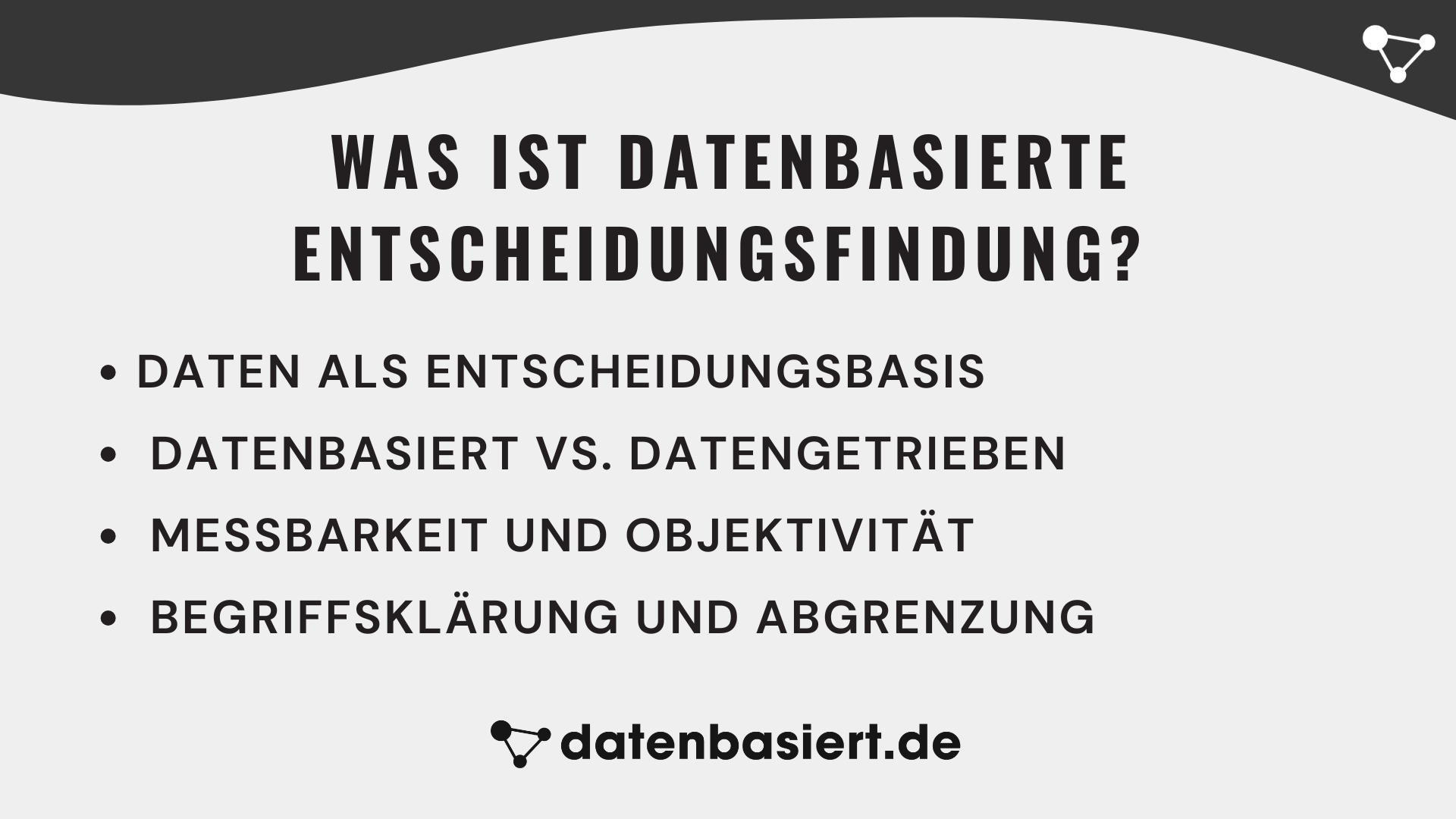 Was ist datenbasierte Entscheidungsfindung?