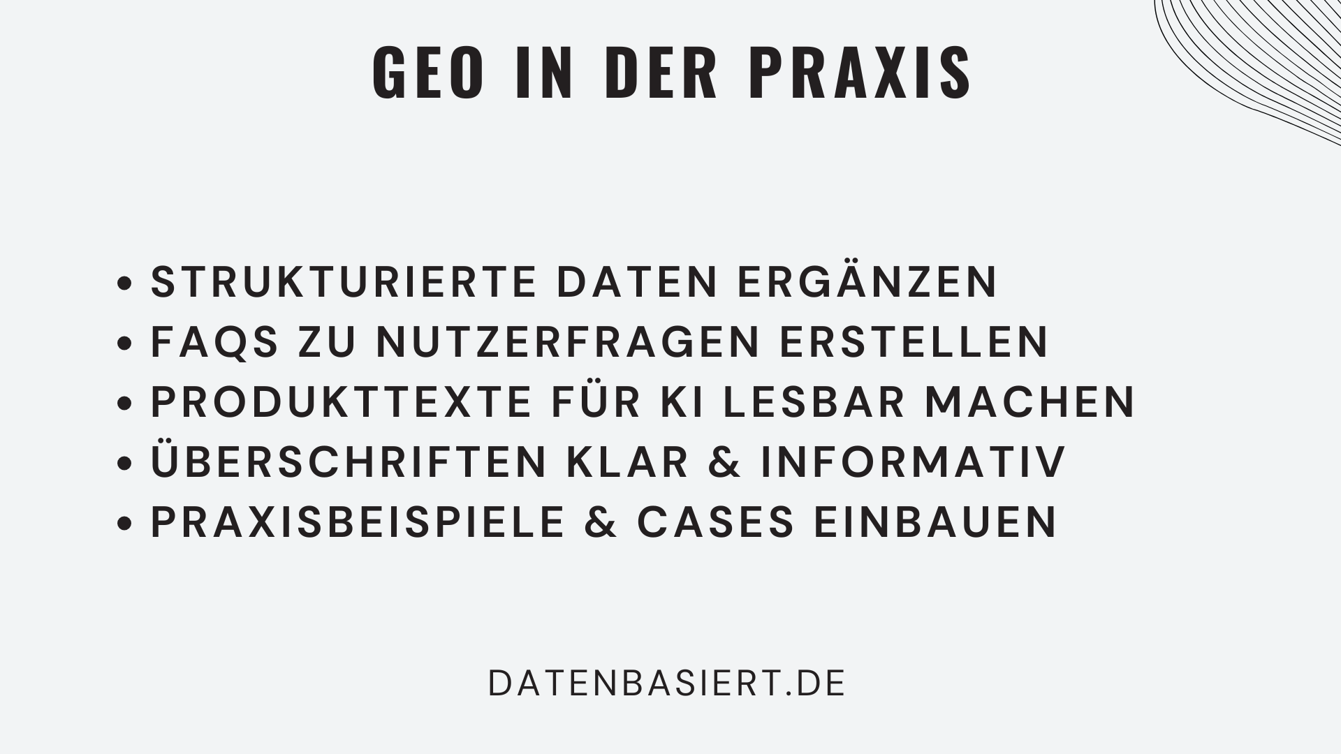 Wie GEO-Optimierung funktioniert Praktische Beispiele