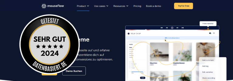 Mouseflow Erfahrungen - Erfahrungsbericht datenbasiert - Review mit Vor- und Nachteile